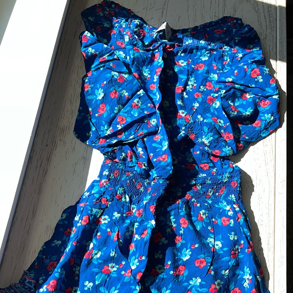 Blue Floral Hollister Dress